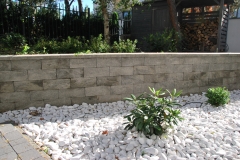 Magdalenka - Libet Completto - Ogrodzenie Split popielate - murek betonowy w ogrodzie
